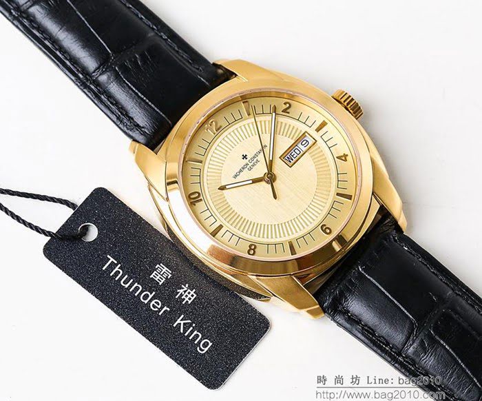 江詩丹頓 Vacheron Constantin LS精品 最新款 簡約型三針雙曆錶盤 全自動機械機芯 深度防水 男士腕表 夏季潛水專用表  wssb3733